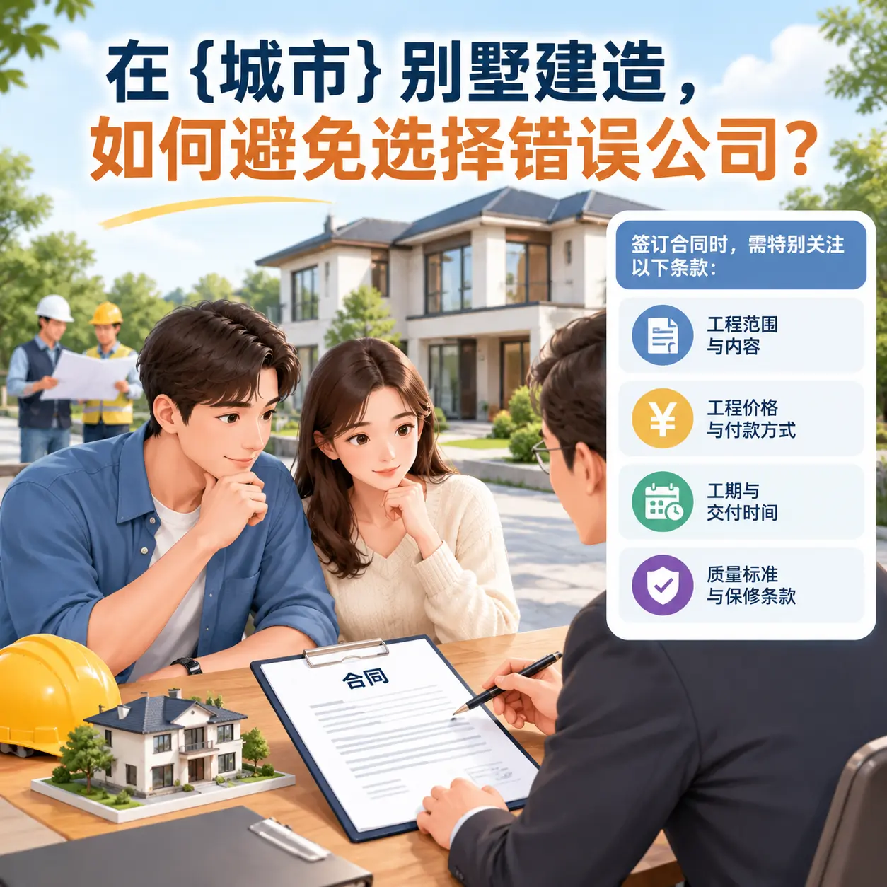 在 瓮安 别墅建造，如何避免选择错误公司？