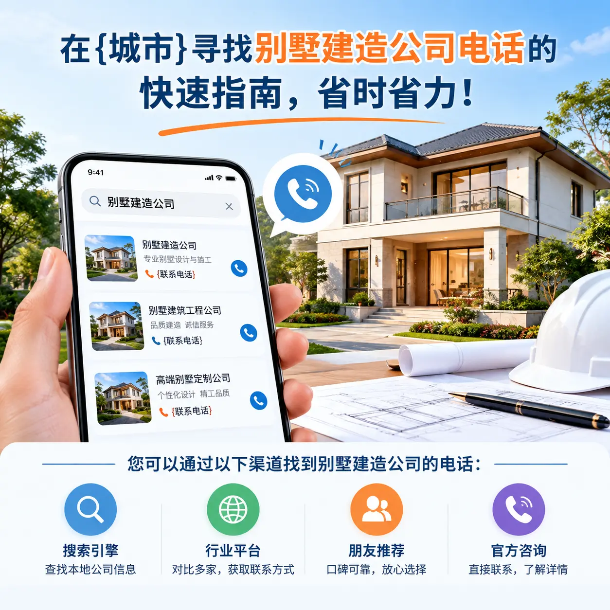 在瓮安寻找别墅建造公司电话的快速指南，省时省力！